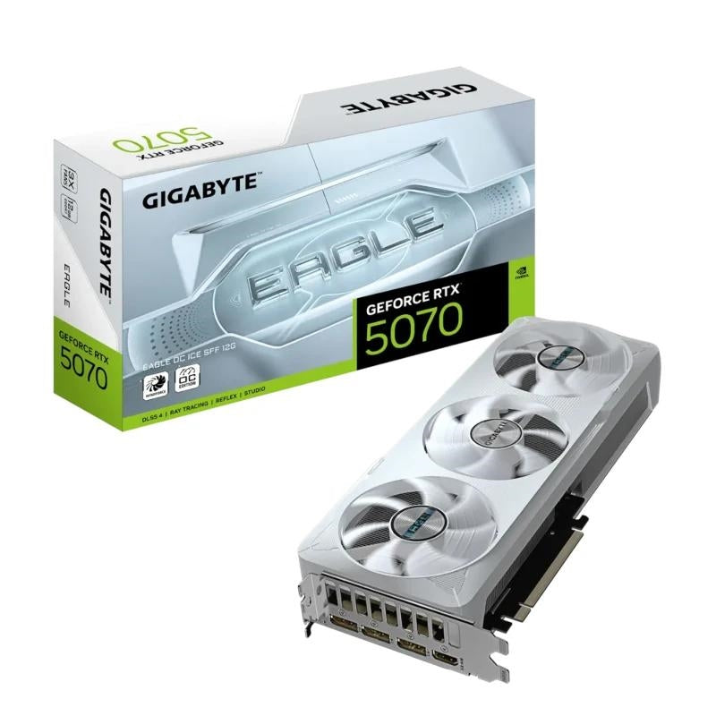 Placa gráfica Gigabyte VGA NVIDIA RTX 5070 EAGLE ICE OC 12 DDR7 - imagem 5