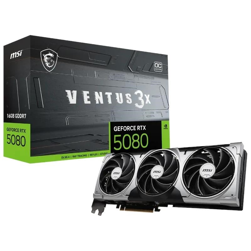 Placa Gráfica MSI NVIDIA RTX 5080 16G VENTUS 3X OC BLACK