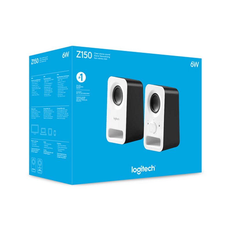 Coluna Logitech Altavoz 2.0 Z150 Blanco - imagem 3