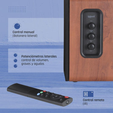 Coluna iggual Altavoces 2.0 50W Bluetooth 5.3 Home Studio - imagem 2