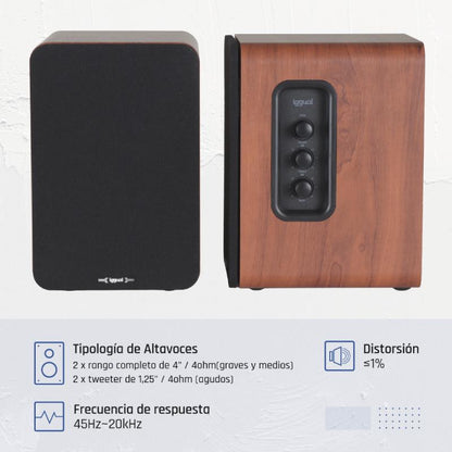 Coluna iggual Altavoces 2.0 50W Bluetooth 5.3 Home Studio - imagem 3