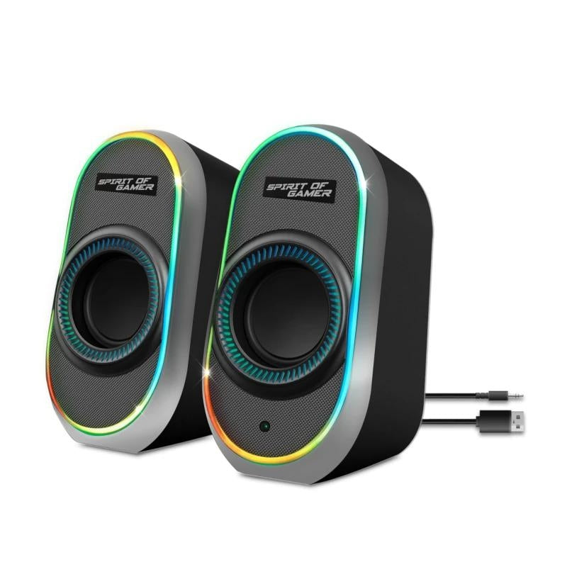 Coluna Spirit Of Gamer Altavoz 2.0 FANATIC 500 RGB Black