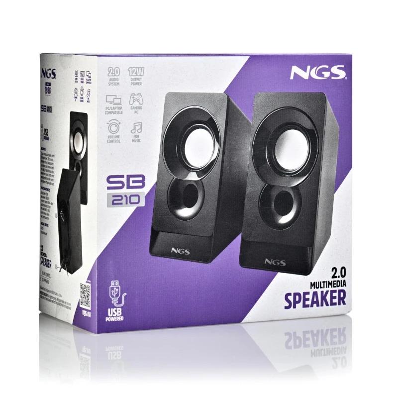 Coluna NGS PC SB210 2.0 12W USB - imagem 5