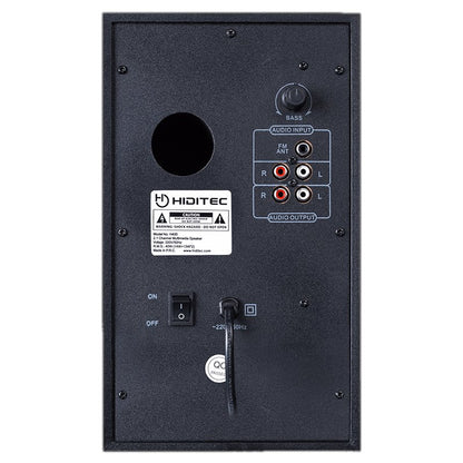 Coluna Hiditec Colunas 2.1 Multimedia H400 40W Blt Radi - imagem 5