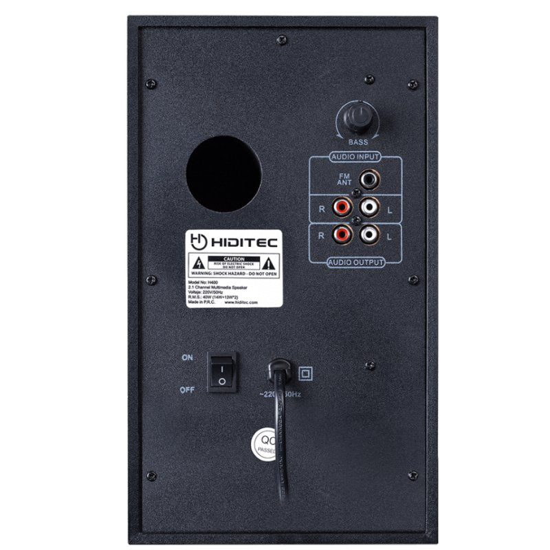 Coluna Hiditec 2.1 H400 DARK EDITION - imagem 4
