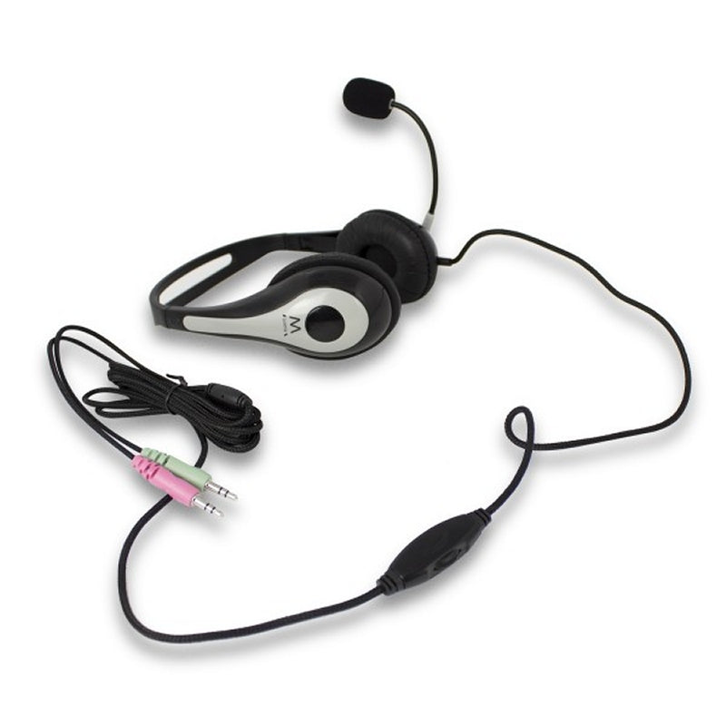 EWENT EW3562 auscultadores + Micrófono Stéreo Preto - imagem 3