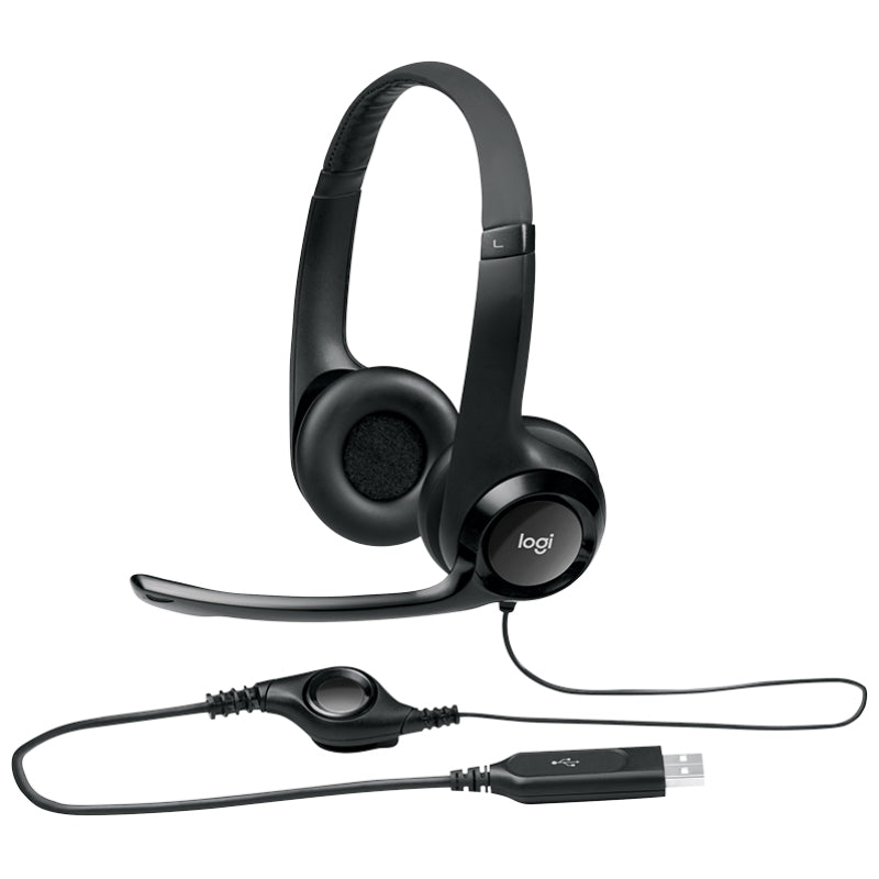 Auscultadores Logitech Auricular+Mic H390 USB Preto - imagem 3
