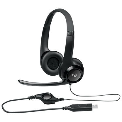Auscultadores Logitech Auricular+Mic H390 USB Preto - imagem 3