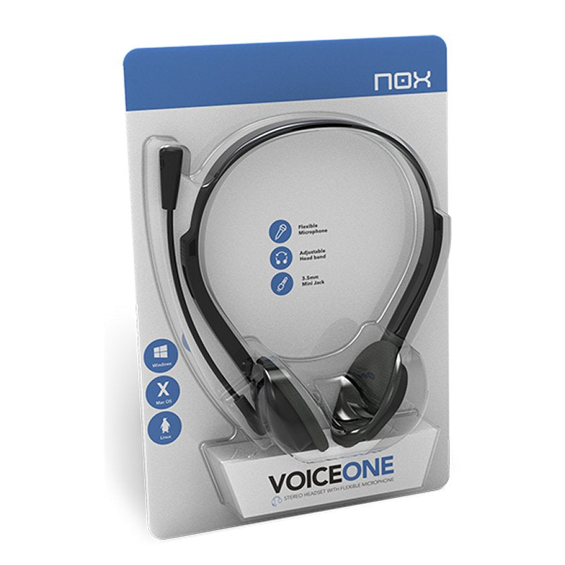 Auscultadores NOX Auricular Stereo com micro flex.VOICE ONE - imagem 4