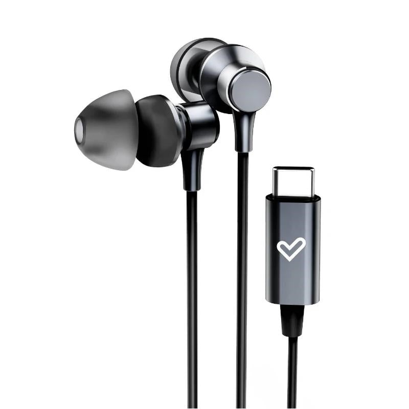 Energy Sistem auscultadores Metallized Type C preto