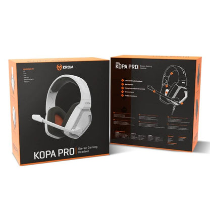 KROM KOPA PRO | AURICULAR de jogos STEREO Branco - imagem 4