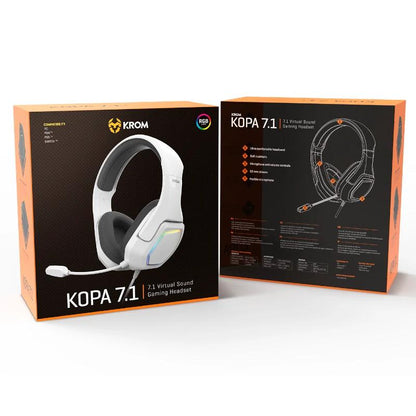 KROM KOPA auscultadores de jogos 7.1 VIRTUAL BLANC - imagem 4