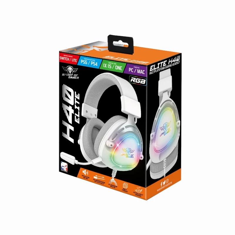 Spirit of Gamer auscultadores Elite H-40 Branco - imagem 2