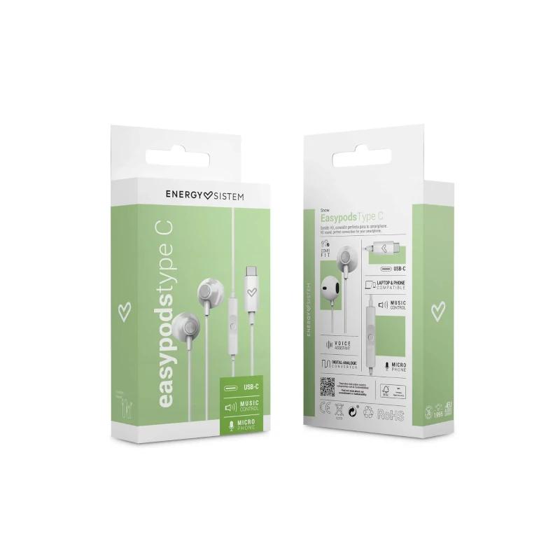 Energy Sistem auscultadores EasyPods Type C Snow - imagem 4