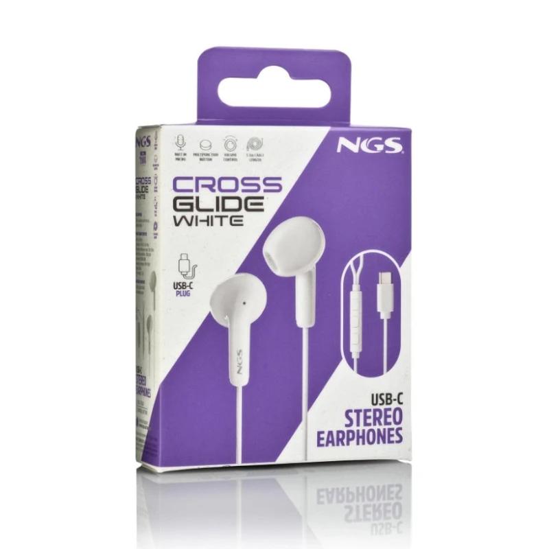 NGS Auricular Intraural Branco Micro USB-C - imagem 5