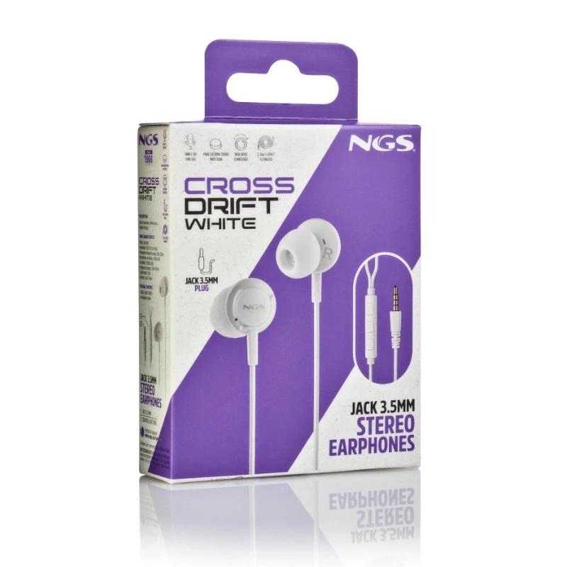 NGS Auricular CROSSDRIFT Branco Cabo JACK 3.5 Mm - imagem 5