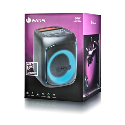 Coluna NGS Portátil BT-TWS-80W BAT-USB-AUXIN-TF - imagem 5