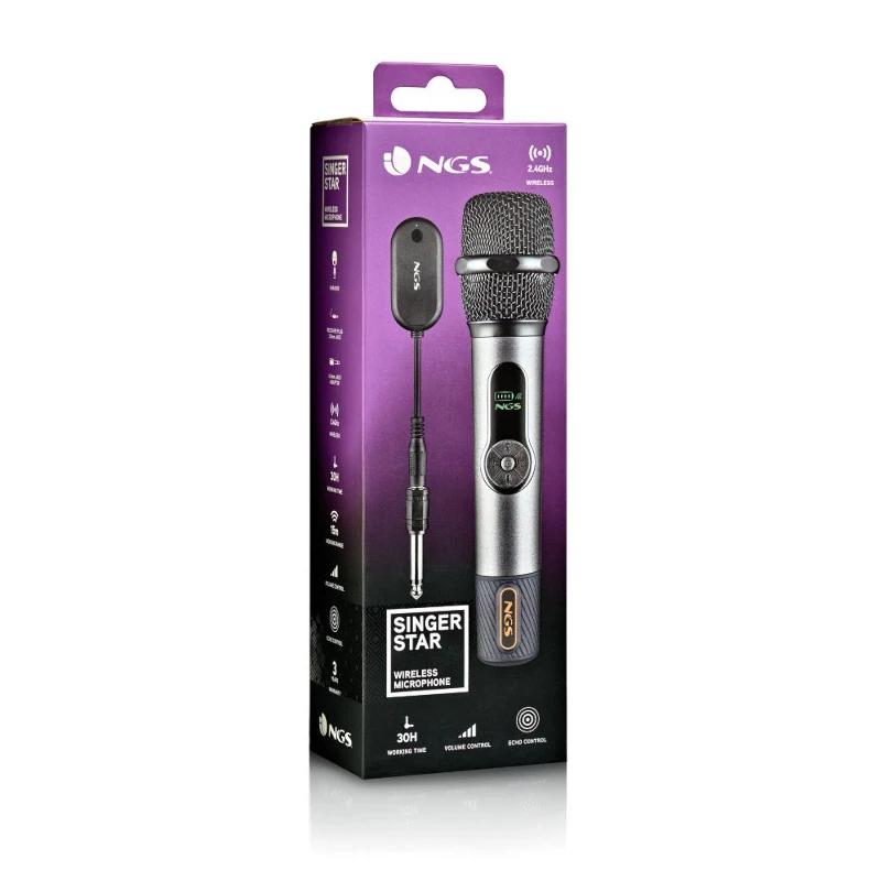 Microfone NGS Micrófono Sem Fios SINGERSTAR vocal din. - imagem 5