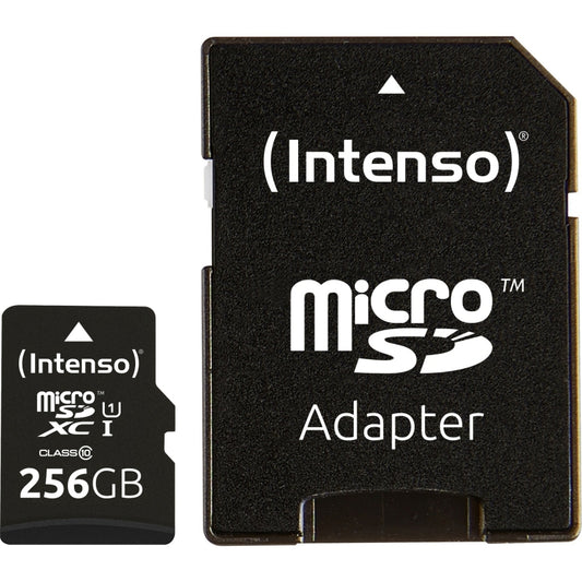 Cartão de Memória Intenso 3423492 Micro SD UHS-I Premium 256G c/adap
