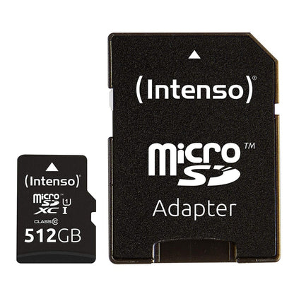 Cartão de Memória Intenso 3423493 Micro SD UHS-I Premium 512G c/adap