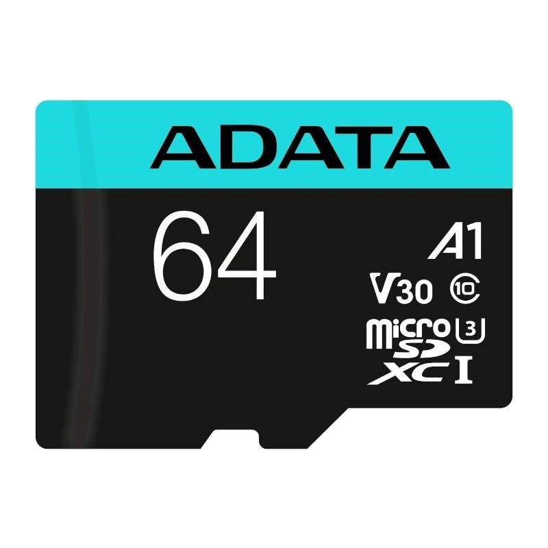 Cartão de Memória ADATA microSDXC/SDHC UHS-I U3 64GB c/adapt - imagem 2