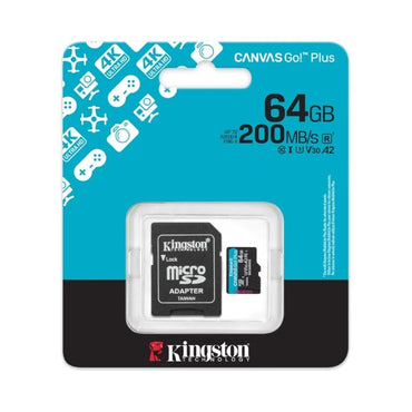 Cartão de Memória Kingston microSD Canvas Go! Plus 4 64GB 200 MB-s - imagem 2
