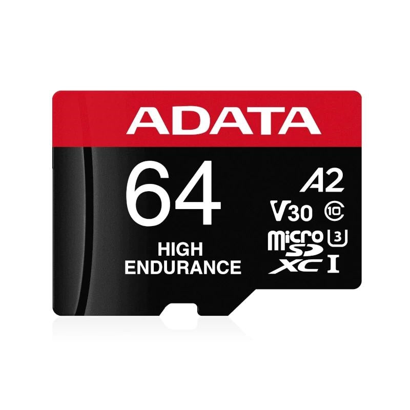 Cartão de Memória ADATA High Endurance microSDXC UHS-I 64GB V30 A2 - imagem 2