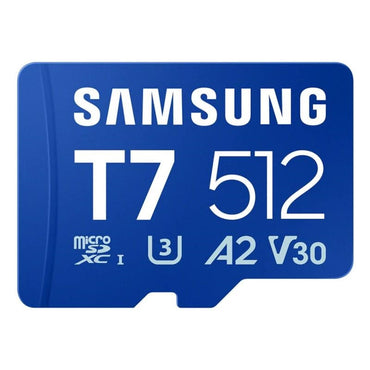 Cartão de Memória Samsung Micro SDXC T7 512GB clase10 U3 V30 A2 - imagem 2