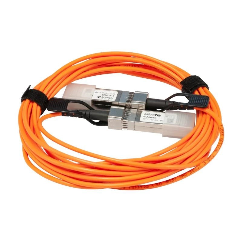Módulo SFP MikroTik S+AO0005 Cabo Óptico SFP+ Attach 5M