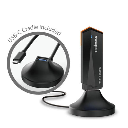 Adaptador de Rede Edimax EW-7822UBE Adaptador USB 3.2 WiFi7 BE6500 - imagem 4