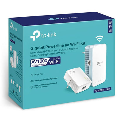 Adaptador de Rede TP-Link TL-WPA7517 KIT PWRL ac WiFi AV1000 GbE - imagem 2