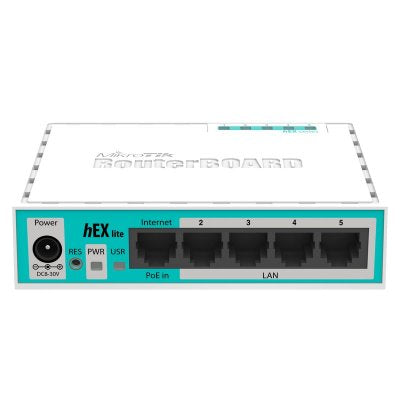 Router MikroTik RB750r2 hEX lite 5x10/100 L4 - imagem 2