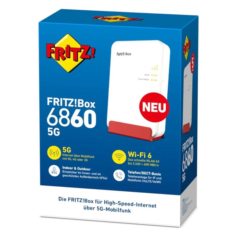 Router Fritz! Box6860 5G WiFi6 4x4 MIMO NanoSIM - imagem 5