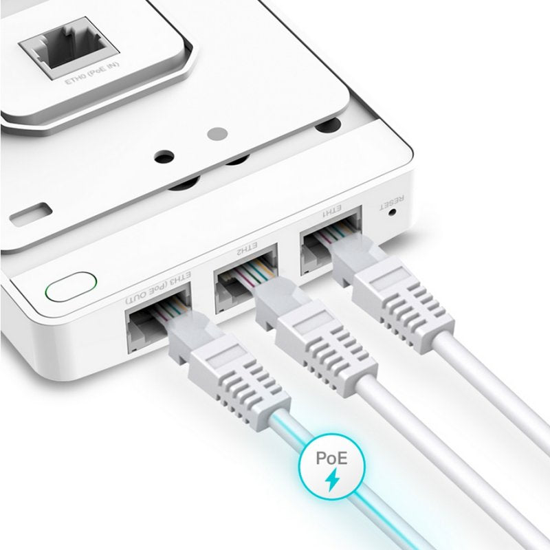Ponto de Acesso TP-Link EAP615-Wall AP WiFi6 AX1800 Dual 4xGbE - imagem 4
