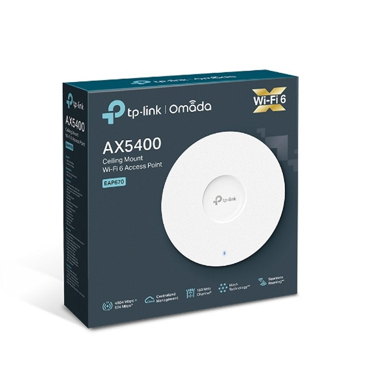 Ponto de Acesso TP-Link EAP670 AP WiFi6 AX5400 Teto Dual 1x2.5GbE - imagem 11