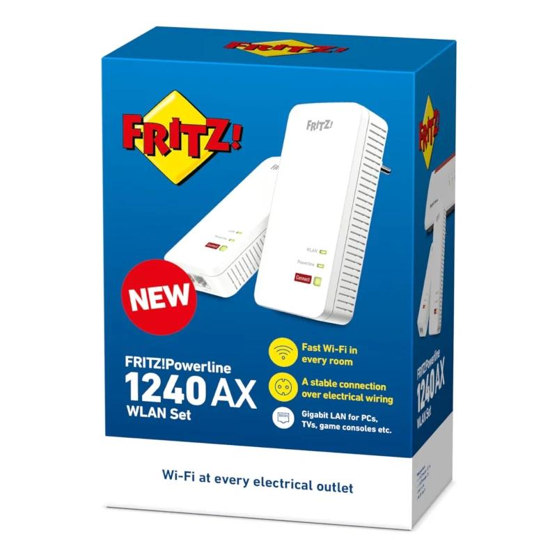 Sistema Mesh Wi-Fi Fritz! Powerline 1240 AX WLAN Set 2xGbE - imagem 4
