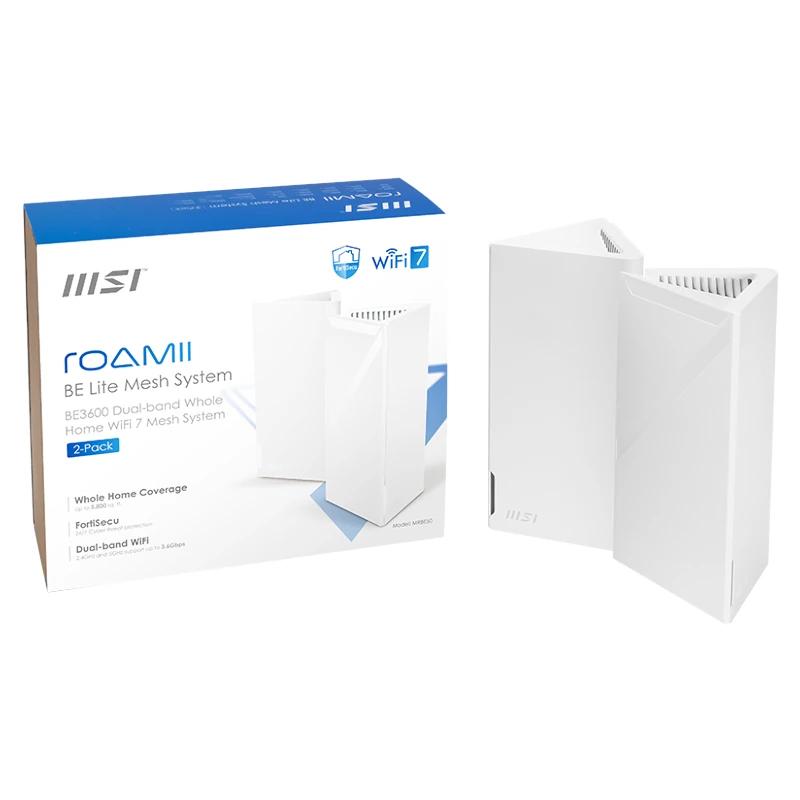 Sistema Mesh Wi-Fi MSI MRBE50-2PK Roamii BE Lite System-2 Pack - imagem 3