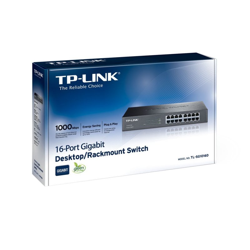 Bastidor TP-LINK TL-SG1016D Switch 16xGB - imagem 4