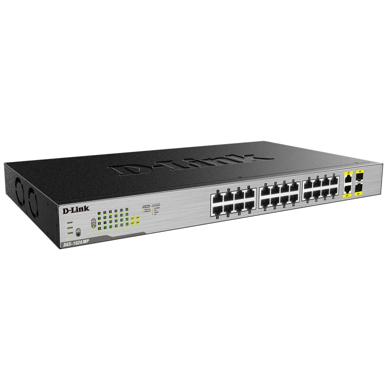 Switch de Rede D-Link DGS-1026MP 24xGB PoE+ 2xSFP - imagem 3