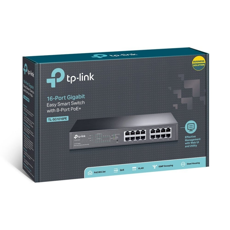 Switch de Rede TP-LINK TL-SG1016PE 16xGB PoE+ - imagem 3