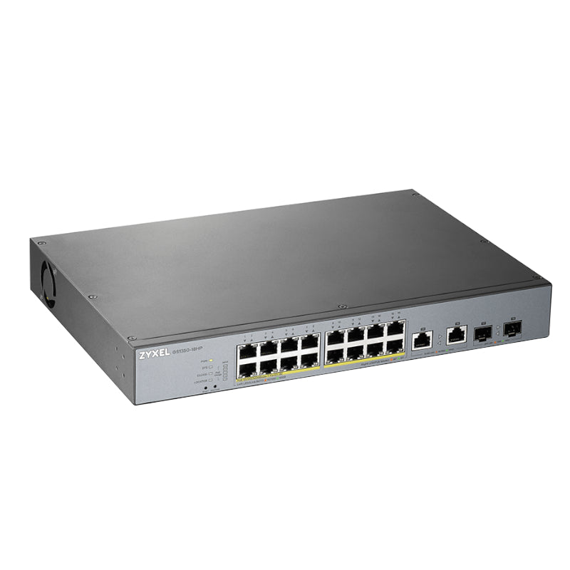 Switch de Rede ZyXEL GS1350-18HP 16xGB PoE 2xSFP 250W - imagem 5