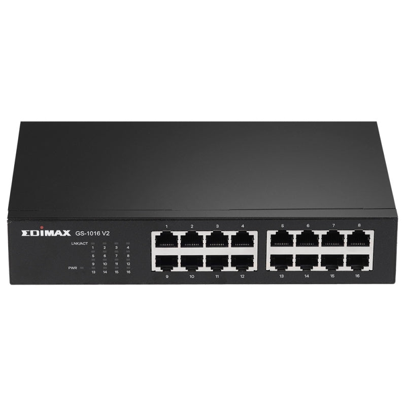 Switch de Rede Edimax GS-1016 V2 16-Port GbE Desk/Rack