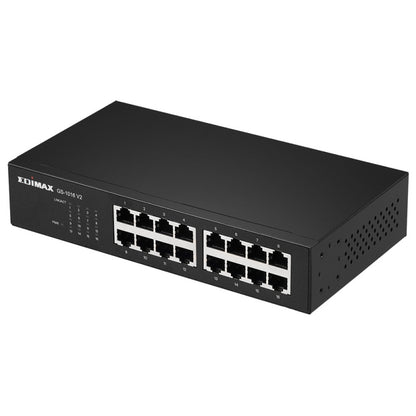Switch de Rede Edimax GS-1016 V2 16-Port GbE Desk/Rack - imagem 4