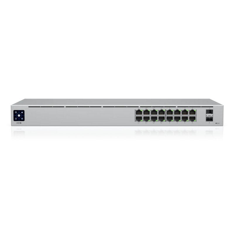Switch de Rede Ubiquiti USW-16-POE UniFi 16xGb 2xGb SFP