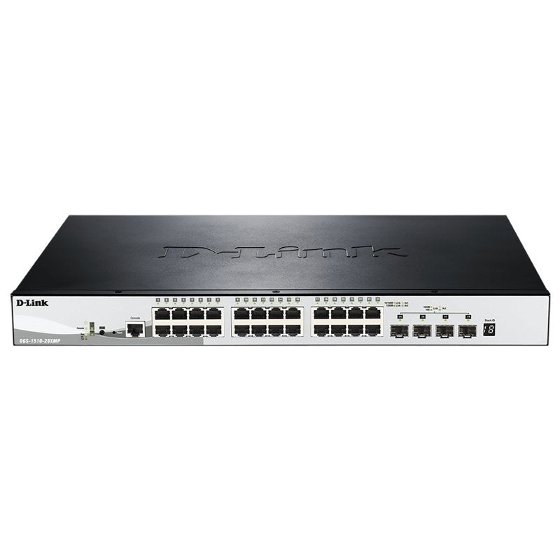 Switch de Rede D-Link DGS-1510-28XMP/E L2 24xGB PoE 4x10Gb - imagem 2