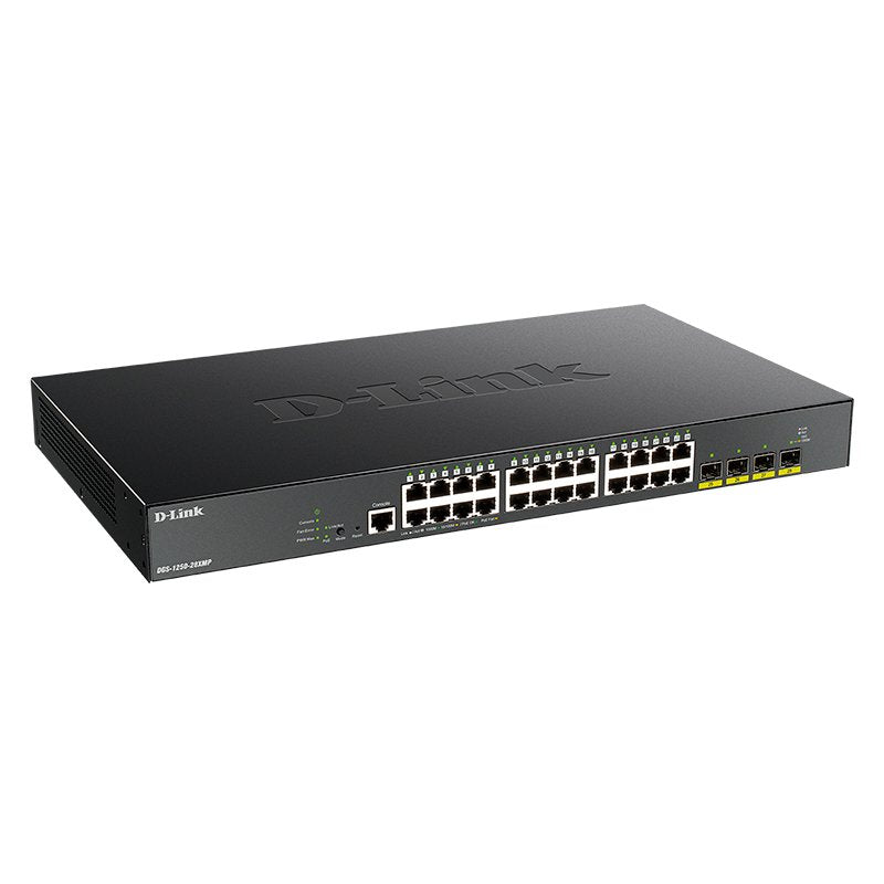 Switch de Rede D-Link DGS-1250-28XMP/E 24xGb PoE 4x10Gb - imagem 3