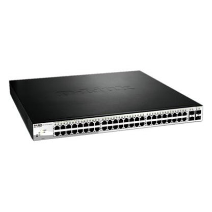 Switch de Rede D-Link DGS-1210-52MP/E 48xGb PoE 4xSFP Comb - imagem 2