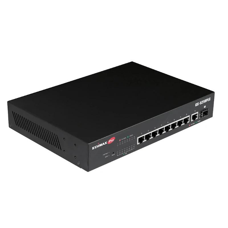 Switch de Rede Edimax GS-5210PLG 10xGbE LR PoE+ (1xSFP) - imagem 4