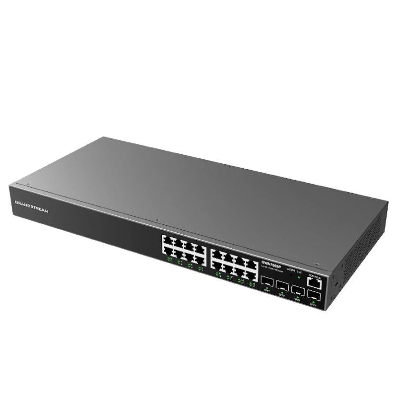 Switch de Rede Grandstream GWN7802P 16xGbE PoE 4xSFP 240W - imagem 3