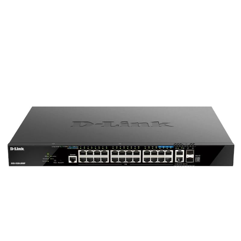 Switch de Rede D-Link DGS-1520-28MP/E 20xGbE PoE 2x10 SFP+ - imagem 2